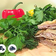 Осетинский пирог с мясом и грибам Фото