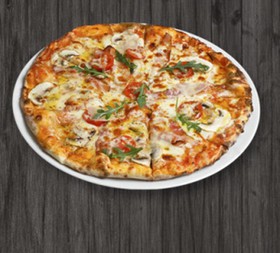 Пицца Карбонара с грибами - Фото