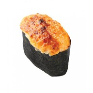 Запечённые суши лосось Фото