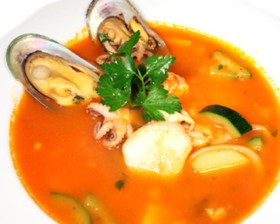 Итальянский суп с морепродуктами - Фото