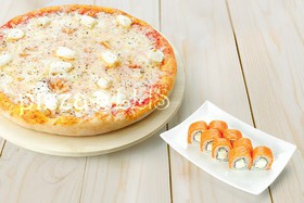 Пицца 4 сыра + Филадельфия классик - Фото
