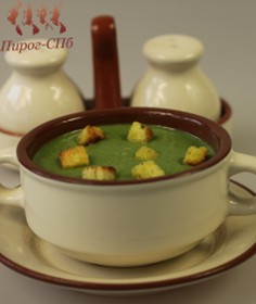 Суп-пюре со шпинатом - Фото