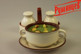 Суп-пюре со шпинатом - Фото