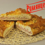 Пирог с ветчиной и сыром Фото