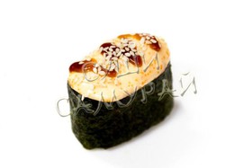 2 суши запеченная креветка (акция 1+1) - Фото