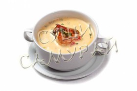 Сливочный суп с креветками - Фото