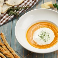 Крем-суп из тыквы с капучино Фото
