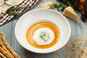Крем-суп из тыквы с капучино - Фото