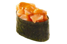 Спайс-суши с копченым лососем - Фото