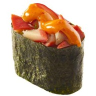 Спайс-суши с моллюском хоккигай Фото