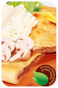 Осетинский пирог с капустой и грибами - Фото