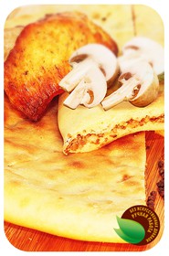 Осетинский пирог с мясом и грибами - Фото