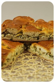 Пирог с яйцом и зеленым луком - Фото