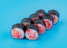 Мини-ролл креветка масаго - Фото