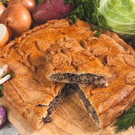 Пирог мясной с картофелем (свинина) Фото