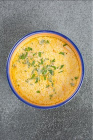 Рыбный суп из семги со сливками - Фото
