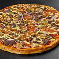 Чизбургер пицца Фото