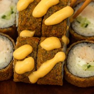 Темпура с цыплёнком и соусом кари Фото