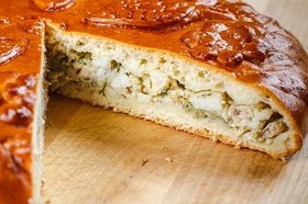 Пирог с муксуном и картофелем - Фото