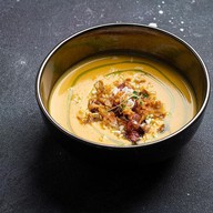 Тыквенный крем-суп с беконом Фото
