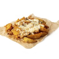 Картофель с ветчиной и грибами Фото