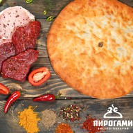 Осетинский пирог со свининой и говядиной Фото