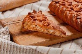 Пирог с курицей и картофелем - Фото