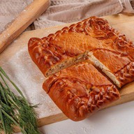 Пирог с картофлем и сырком Фото