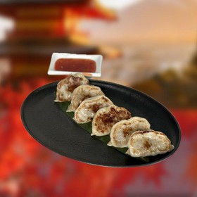 Жареные китайские пельмени с бараниной - Фото