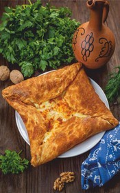 Хачапури из слоеного теста - Фото