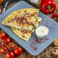 Кутаб с сыром и зеленью Фото