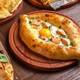 Хачапури с семгой - Фото