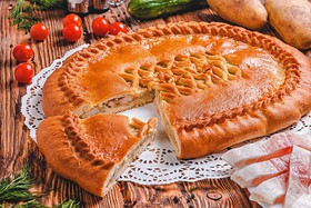 Пирог с пангасиусом и картофелем - Фото