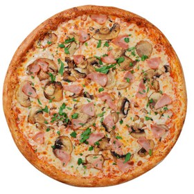 Пицца ветчина, грибы - Фото