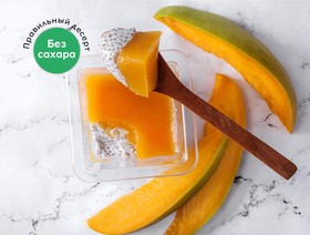 Десерт с семенами чиа и манго - Фото