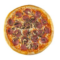 Пепперони с грибами Фото