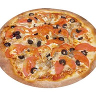 Пицца с лососем (двойная) Фото