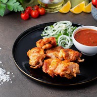 Шашлык из филе бедра курицы Фото