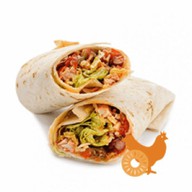 Буррито с курицей и ананасами Фото