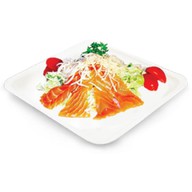 Цезарь салат с лососем Фото