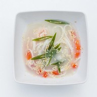 Мисо-суп удон с креветками Фото