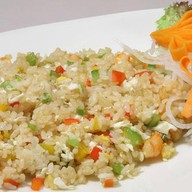 Рис с морепродуктами в устричном соусе Фото