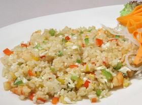 Рис с морепродуктами в устричном соусе - Фото