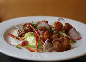Овощной салат с курочкой криспи - Фото