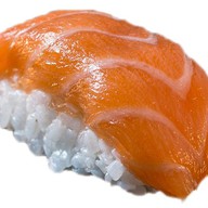 Запеченный гункан с лососем Фото