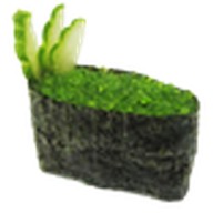 Суши тобико зеленая Фото