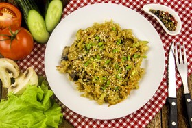 Рис с грибами и овощами - Фото