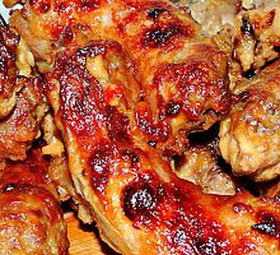 Шейки куриные во фритюре с соусом унаги - Фото