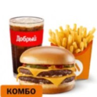 Двойной Чизбургер Большой Комбо Фото