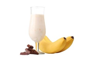Молочный шоколадно-банановый коктейль - Фото